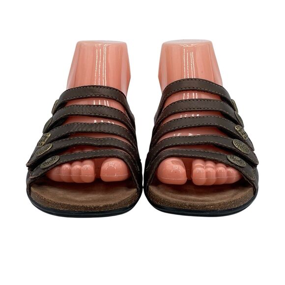 Dansko Janie Slide Sandals Leather Size EU 38/US 7.5-8 (HF1) - Picture 3 of 12